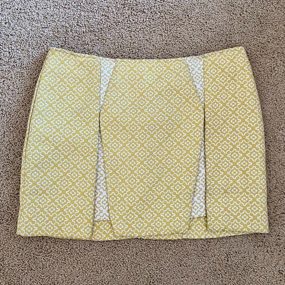 Urban Outfitters Coincidence & Chance Yellow Brocade Mini Skirt - Picture 3 of 8